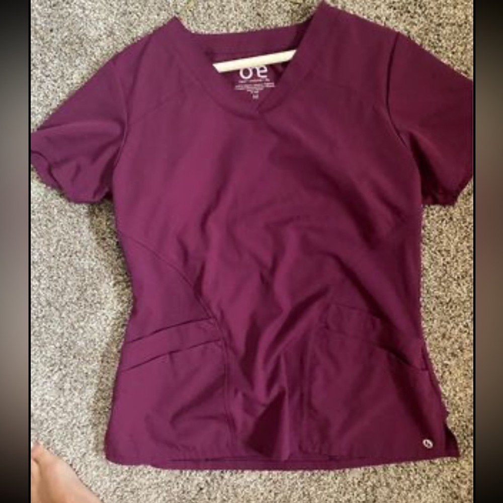 Purple scrubs